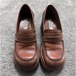 Brown Mia Leather loafers